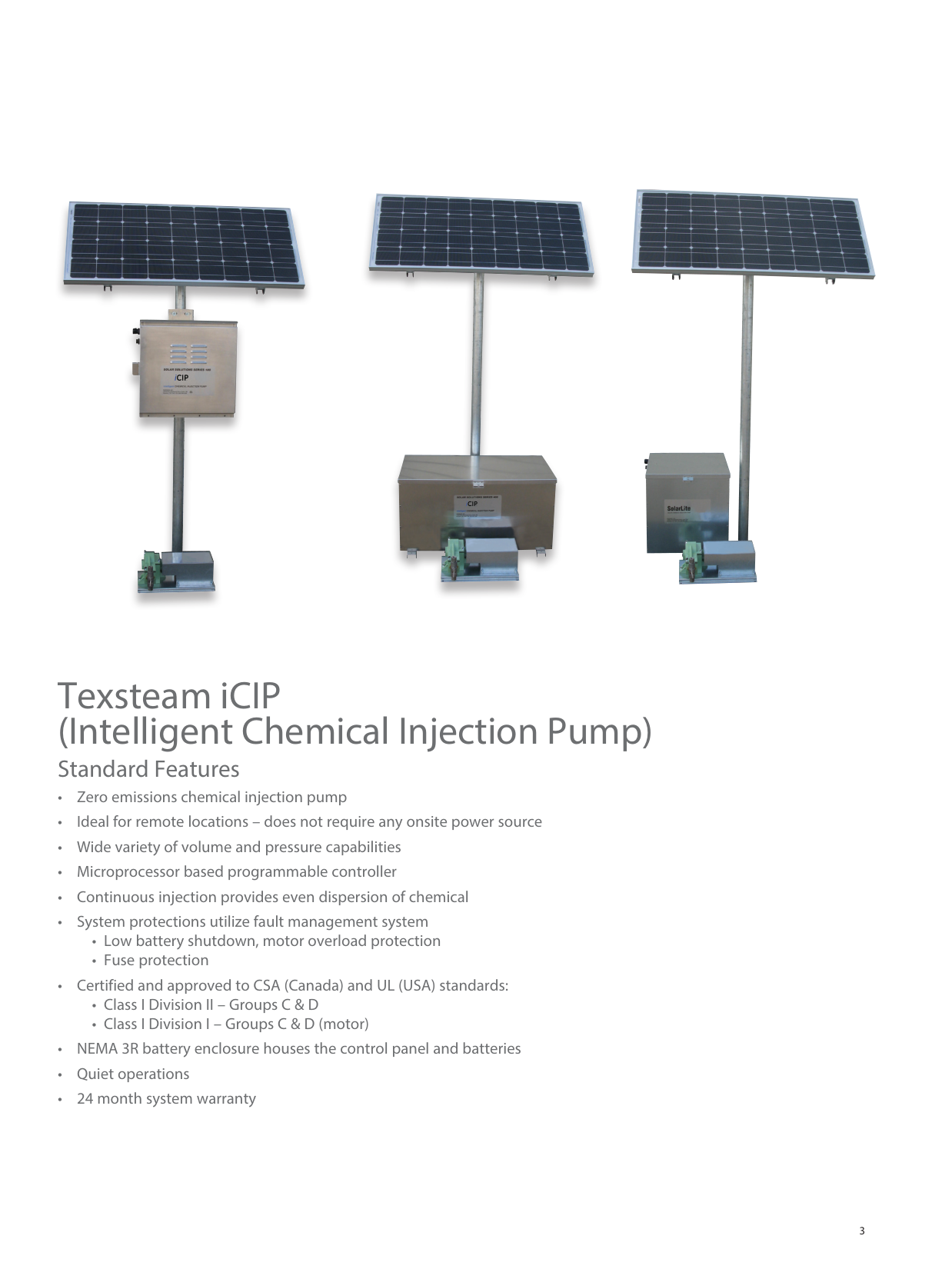 Texsteam iCIP Solar Pump Three Configurations