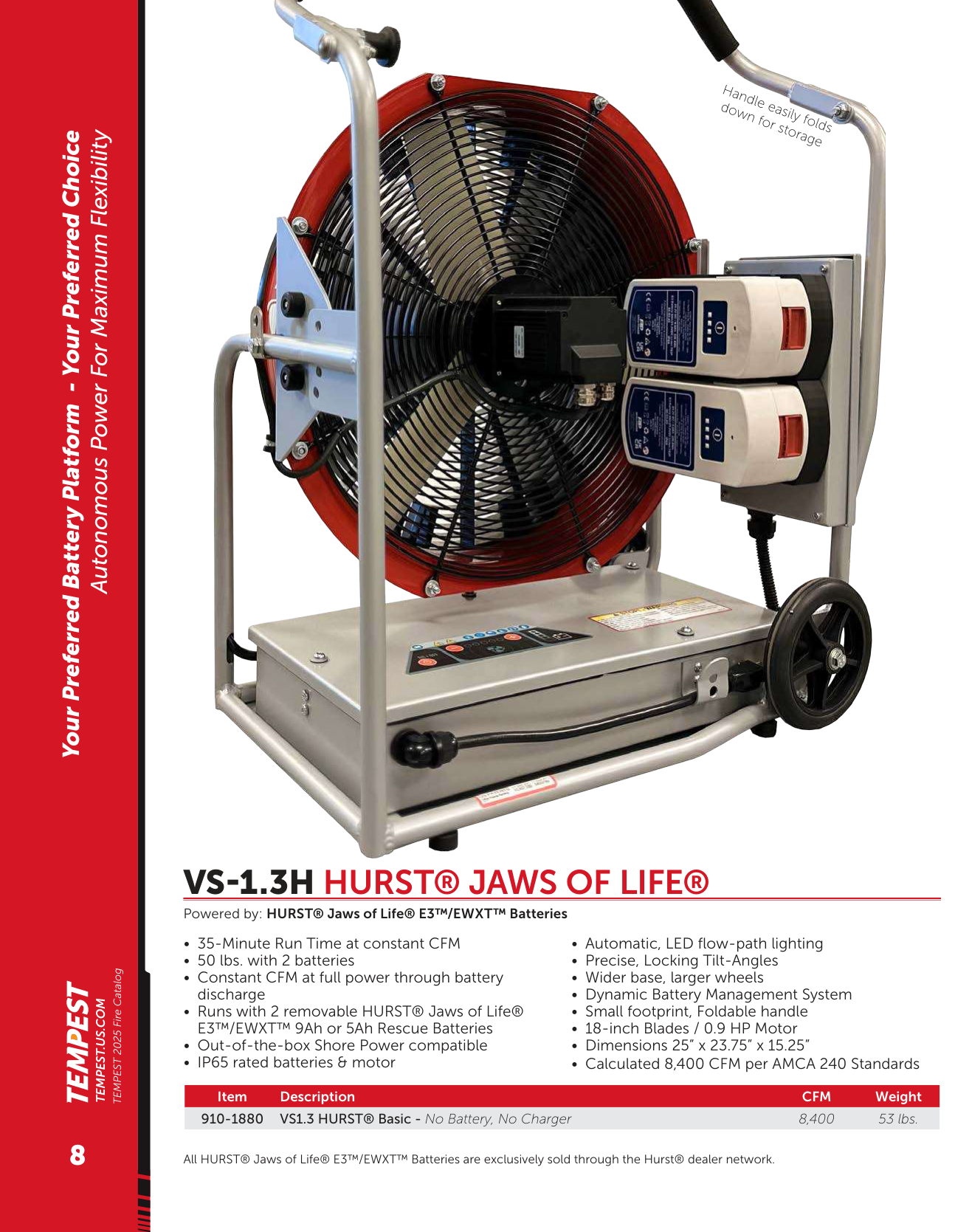 Tempest VS-1.3H HURST specifications