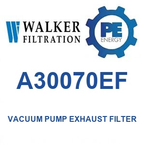 Walker A30070EF Alpha Series Vacuum Pump Exhaust Filter