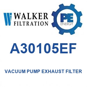 Walker A30105EF Alpha Series Vacuum Pump Exhaust Filter