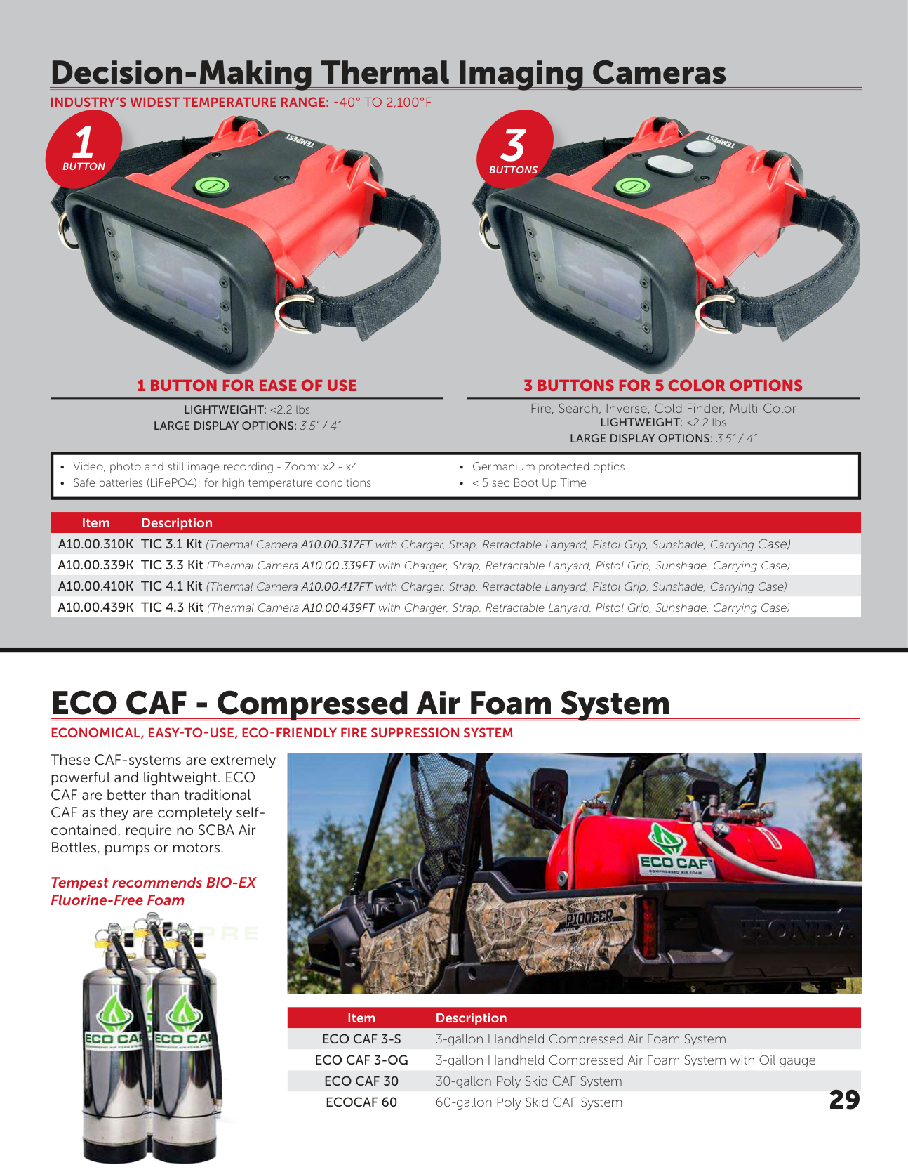 Tempest ECO CAF compressed air foam system