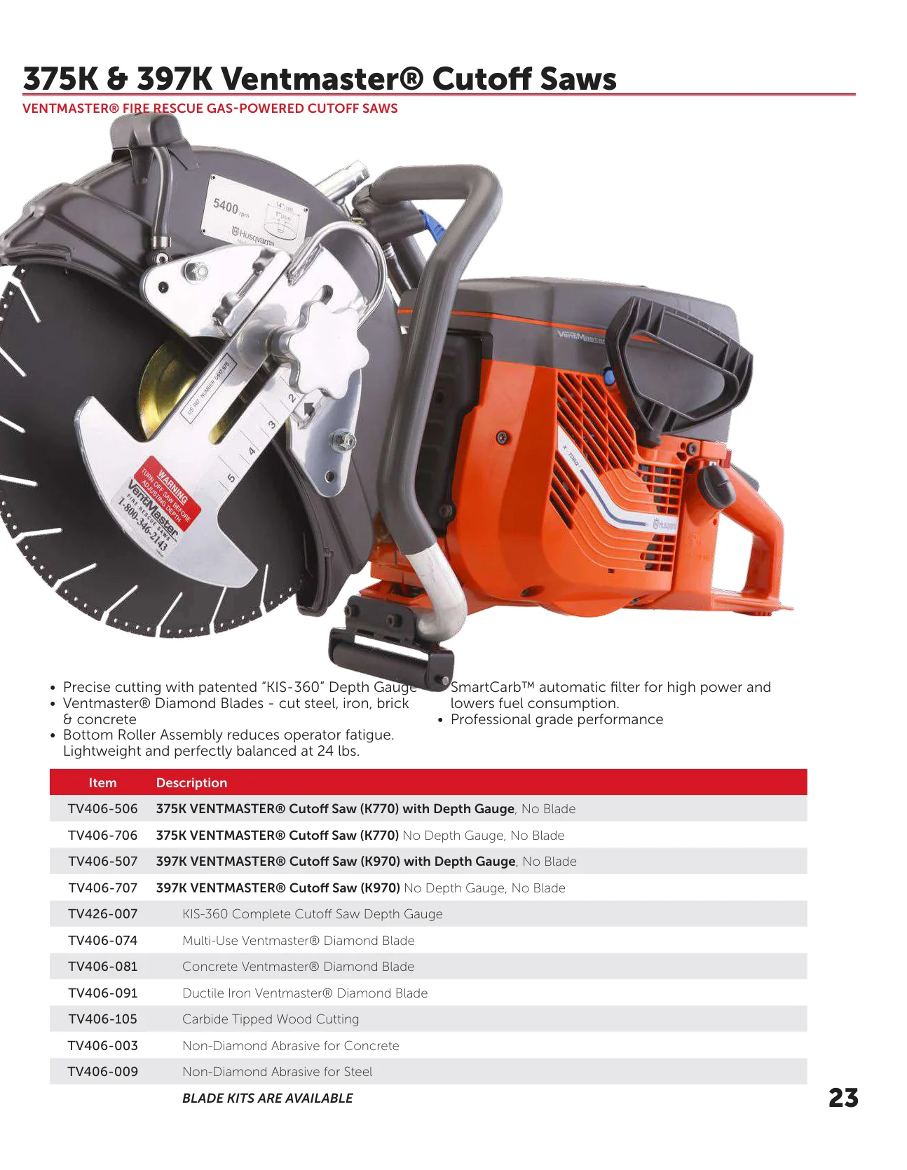 Tempest VentMaster 375K and 397K ordering information