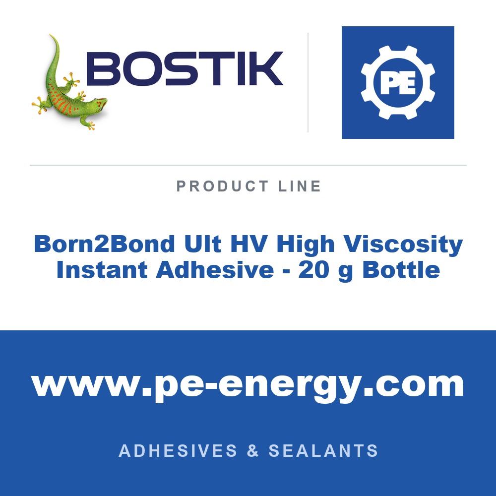 Bostik Born2Bond Ult HV High Viscosity Instant Adhesive - 20 g Bottle - Bostik Born2Bond Ult HV High Viscosity Instant Adhesive - 20 g Bottle