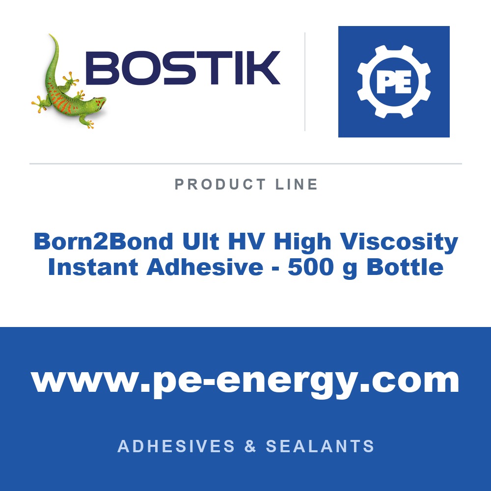 Bostik Born2Bond Ult HV High Viscosity Instant Adhesive - 500 g Bottle - Bostik Born2Bond Ult HV High Viscosity Instant Adhesive - 500 g Bottle