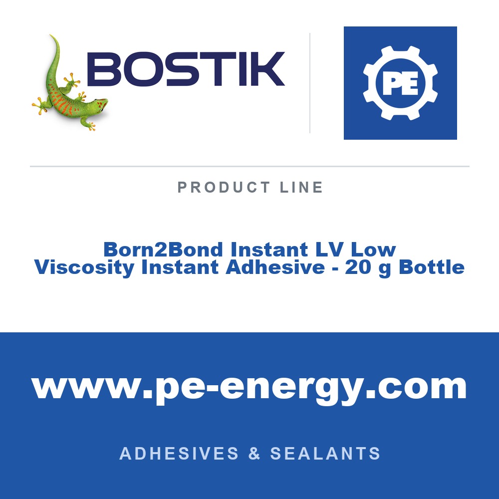 Bostik Born2Bond Instant LV Low Viscosity Instant Adhesive - 20 g Bottle - Bostik Born2Bond Instant LV Low Viscosity Instant Adhesive - 20 g Bottle