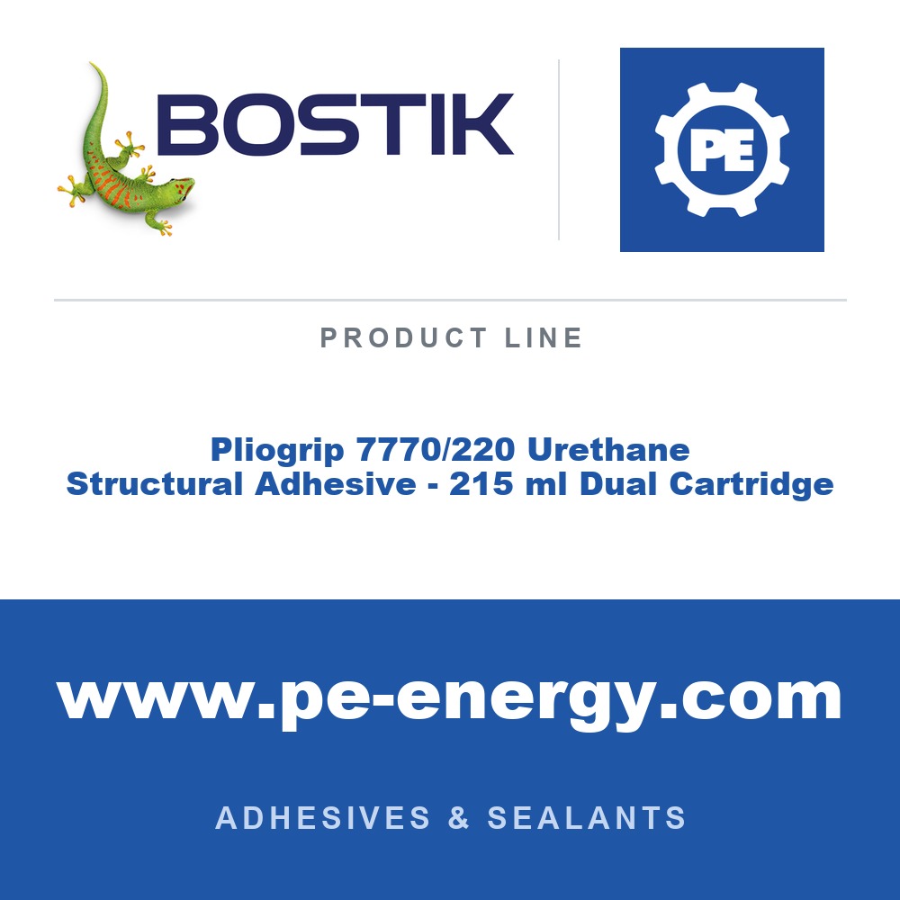 Bostik Pliogrip 7770/220 Urethane Structural Adhesive - 215 ml Dual Cartridge - Bostik Pliogrip 7770/220 Urethane Structural Adhesive - 215 ml Dual Cartridge