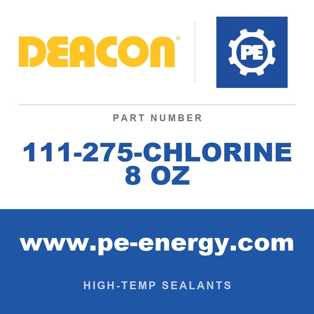 Deacon 111-275-CHLORINE 8 OZ - Deacon 275-CHLORINE Chemically Inert PTFE Thread Sealant