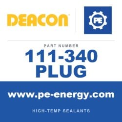 Deacon 111-340 PLUG - Deacon 340 PTFE - Graphite - Aramid Sealant / Packing, Pack of 100