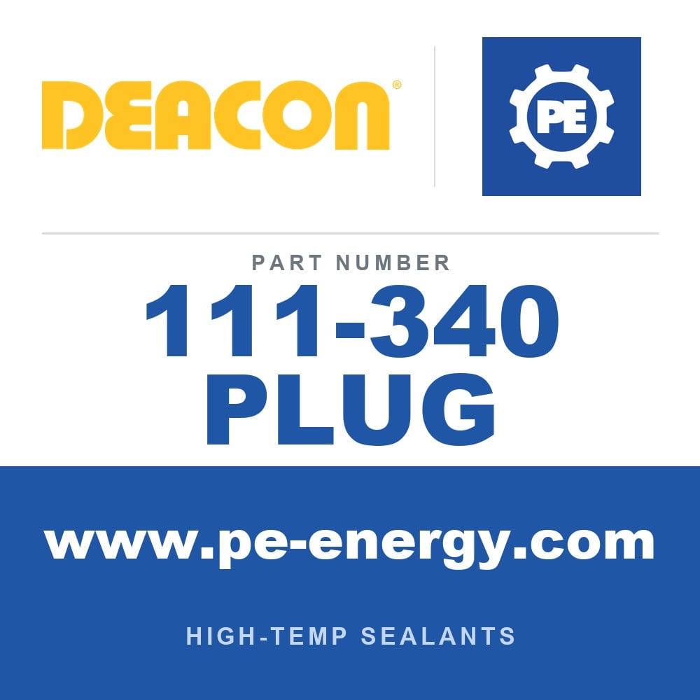 Deacon 111-340 PLUG - Deacon 340 PTFE - Graphite - Aramid Sealant / Packing, Pack of 100
