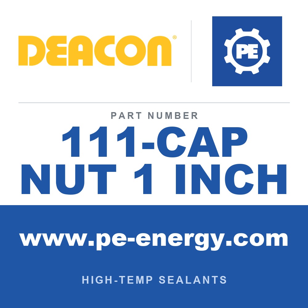 Deacon 111-CAP NUT 1 INCH - Deacon 1" Cap Nut - 1/8" NPT Injection Thread
