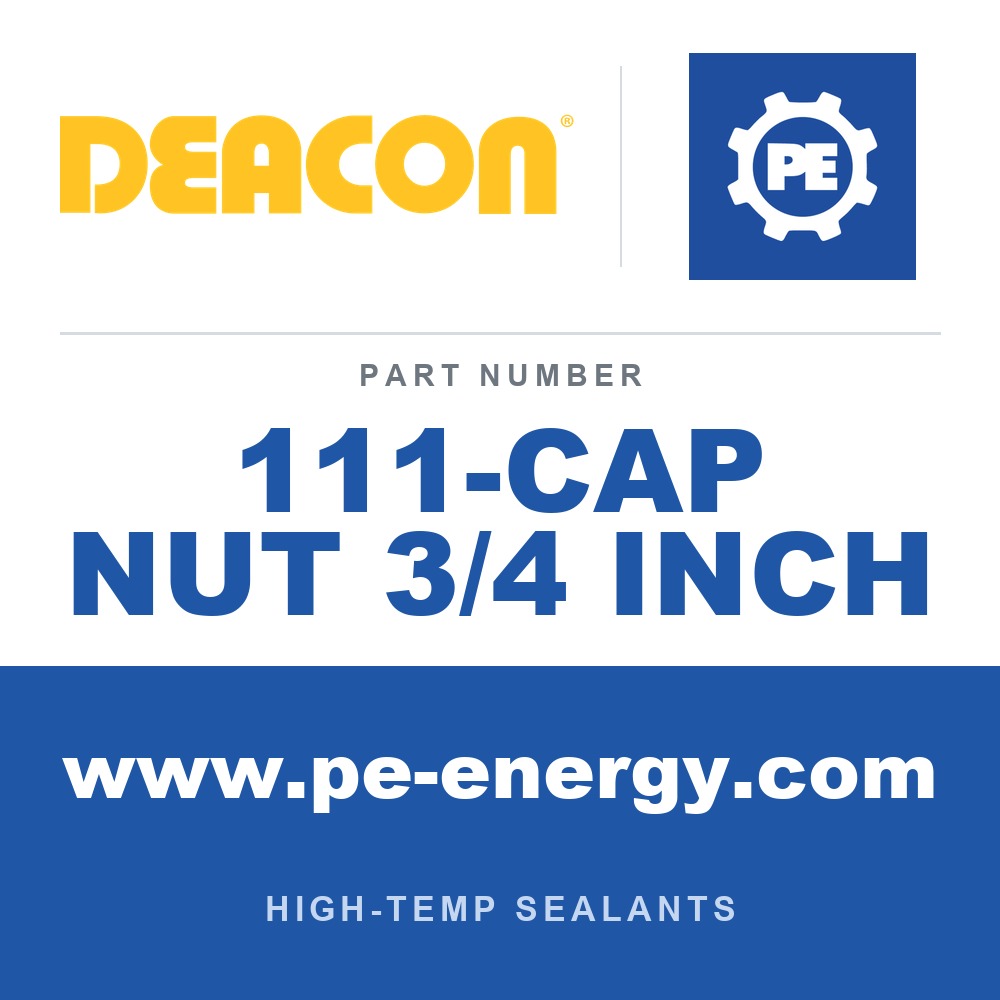 Deacon 111-CAP NUT 3/4 INCH - Deacon 3/4" Cap Nut - 1/8" NPT Injection Thread