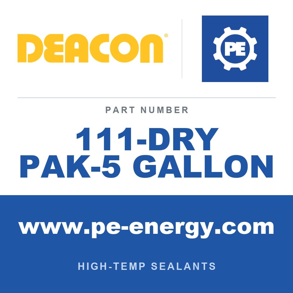 Deacon 111-DRY PAK-5 GALLON - Deacon Dry-Pak 5 PTFE Powder / Fiber Mixture