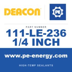Deacon 111-LE-236 1/4 INCH - Deacon Teadit 2236 Low E 1/4" 1 lb. (Graphite w/ Inconel Jacket)