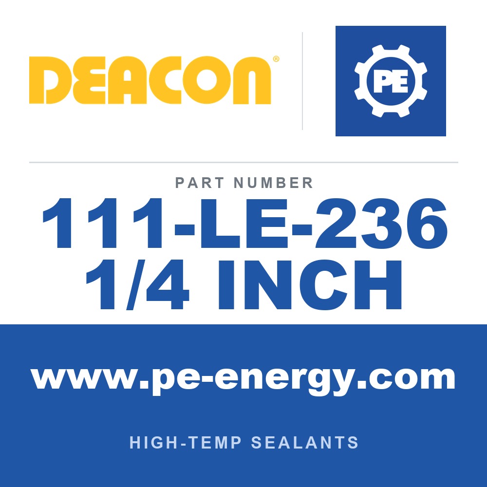 Deacon 111-LE-236 1/4 INCH - Deacon Teadit 2236 Low E 1/4" 1 lb. (Graphite w/ Inconel Jacket)