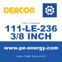 Deacon 111-LE-236 3/8 INCH - Deacon Teadit 2236 Low E 3/8" 1 lb. (Graphite w/ Inconel Jacket)