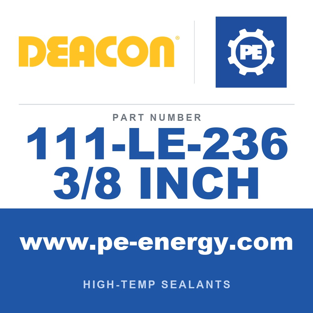 Deacon 111-LE-236 3/8 INCH - Deacon Teadit 2236 Low E 3/8" 1 lb. (Graphite w/ Inconel Jacket)