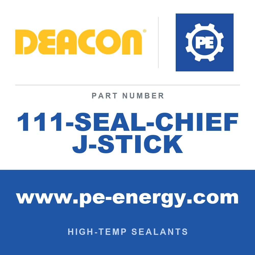 Deacon 111-SEAL-CHIEF J-STICK - Deacon Seal-Chief Injectable Sealant - Fast Curing & Hard-Setting