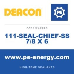 Deacon 111-SEAL-CHIEF-SS 7/8 X 6 - Deacon Seal-Chief-SS Nuclear Grade Sealants, Pack of 24