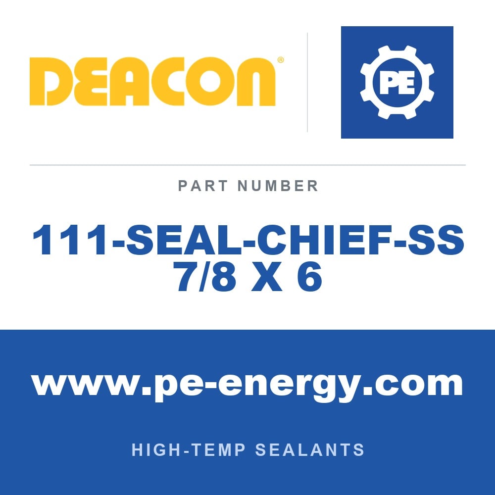 Deacon 111-SEAL-CHIEF-SS 7/8 X 6 - Deacon Seal-Chief-SS Nuclear Grade Sealants, Pack of 24