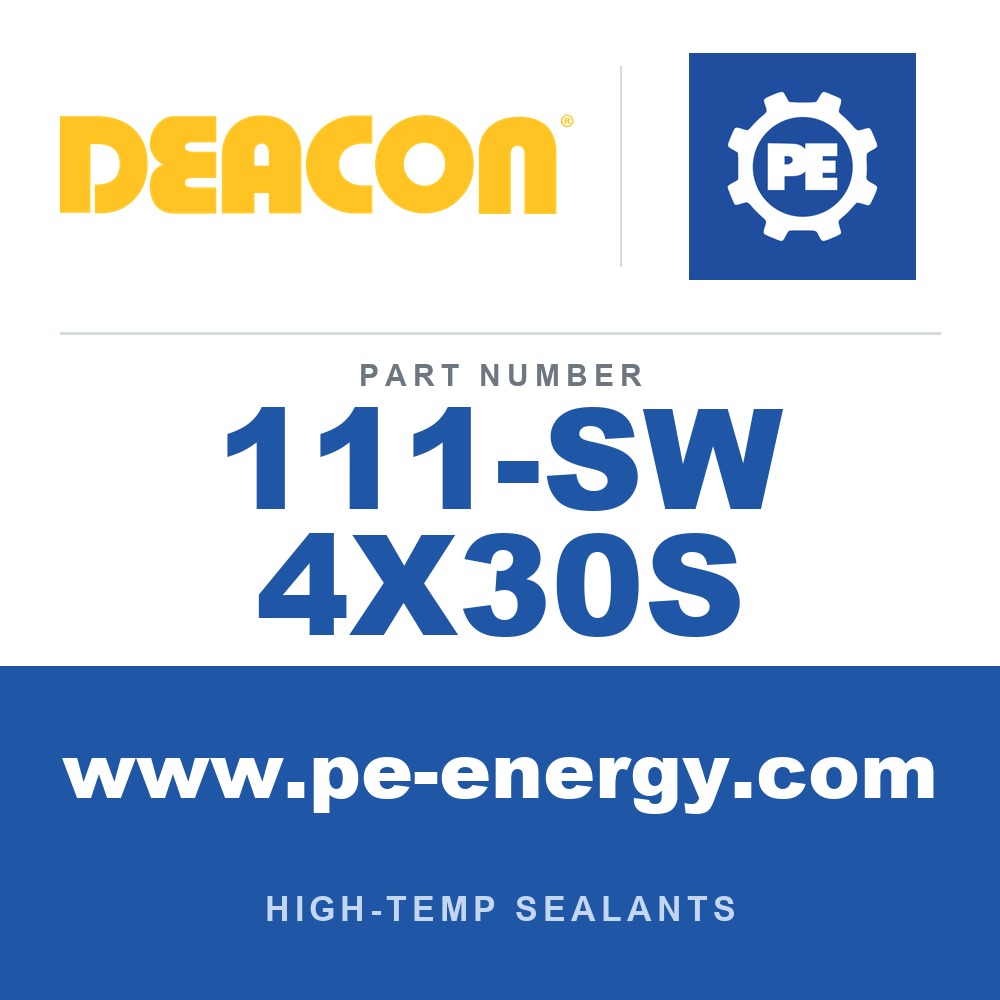 Deacon 111-SW 4X30S - Deacon Seal Wrap 4 Inch x 30 Feet (Water Activated Fiberglass) - High Temp (15 minute cure)