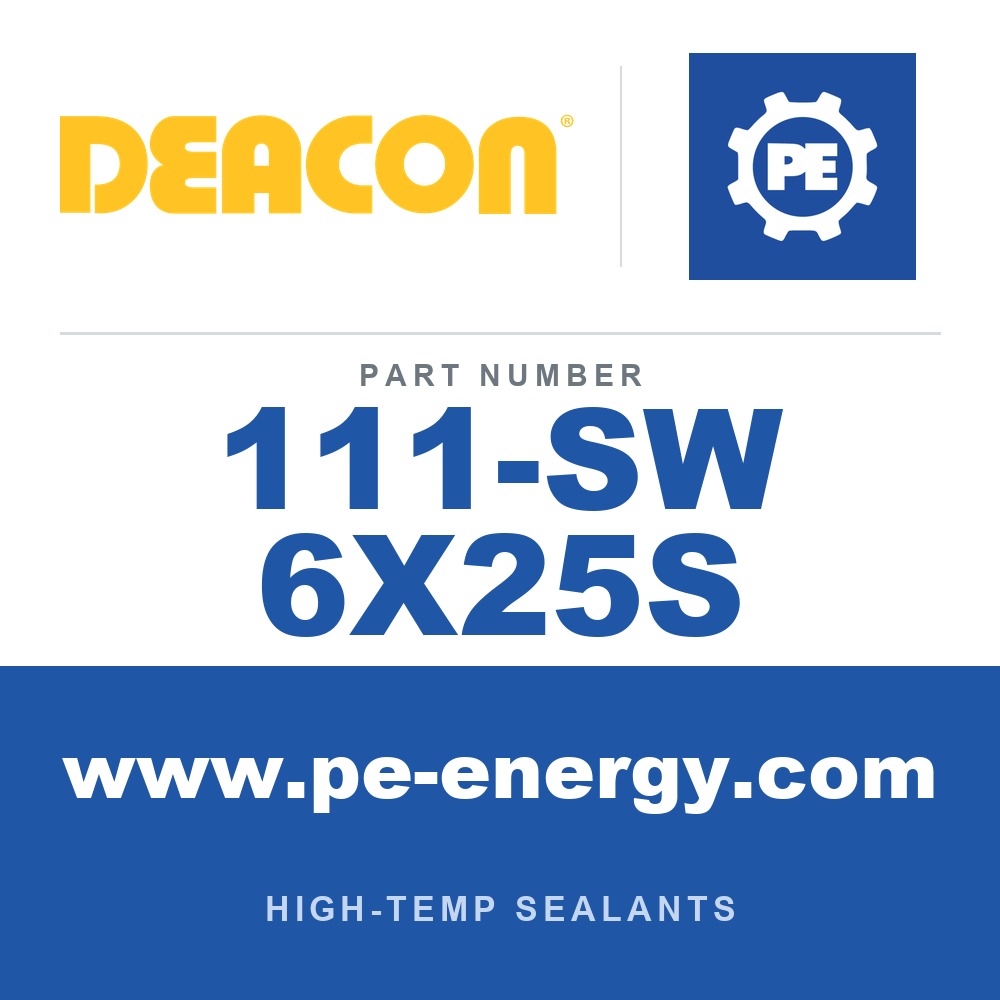 Deacon 111-SW 6X25S - Deacon Seal Wrap 6 Inch x 25 Feet (Water Activated Fiberglass) - High Temp (15 minute cure)