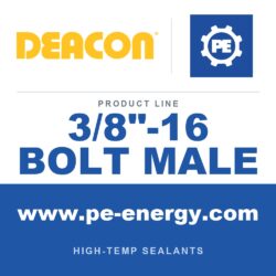 Deacon 3/8"-16 BOLT MALE - Deacon 3/8"-16 Bolt Male