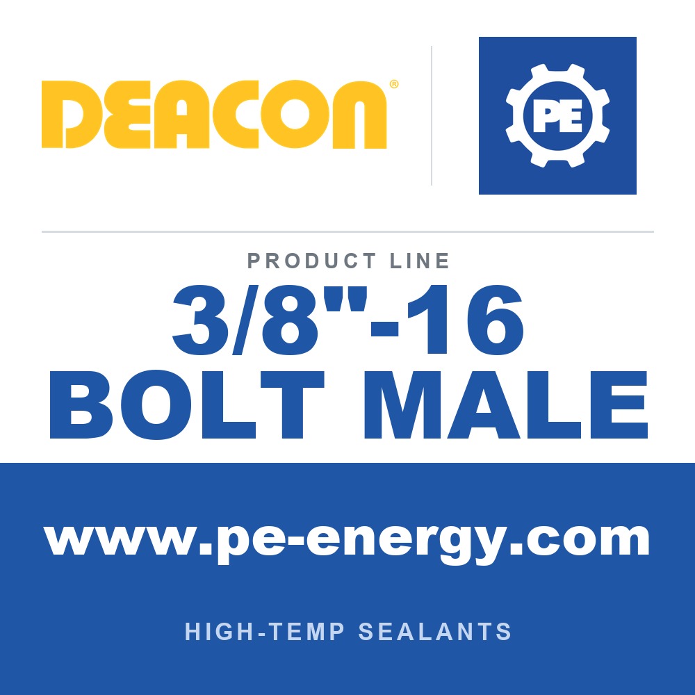 Deacon 3/8"-16 BOLT MALE - Deacon 3/8"-16 Bolt Male