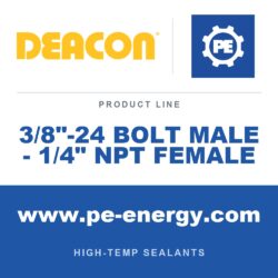 Deacon 3/8"-24 BOLT MALE - 1/4" NPT FEMALE - Deacon 3/8"-24 Bolt Male - 1/4" NPT Female