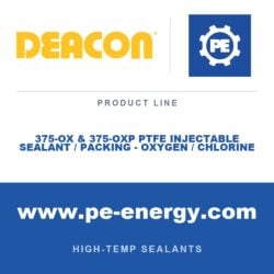 Deacon DCN-375-OX-PTFE-INJECTABLE-OXYGEN-CHLORINE - Deacon 375-OX & 375-OXP PTFE Injectable Sealant / Packing - Oxygen / Chlorine