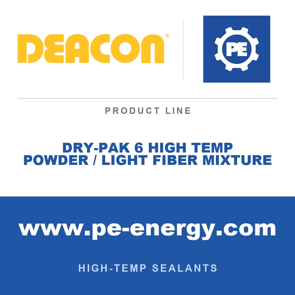 Deacon DCN-DRY-PAK-6-HIGH-TEMP-FIBER-MIXTURE - Deacon Dry-Pak 6 High Temp Powder / Light Fiber Mixture