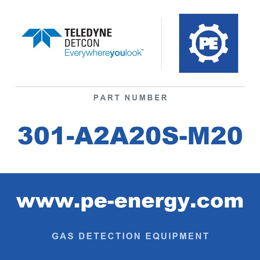 Detcon 301-A2A20S-M20 - Teledyne Detcon 301-A2A20S-M20 Alum M20/ cable 7.2 to 11.7 mm outer dia.