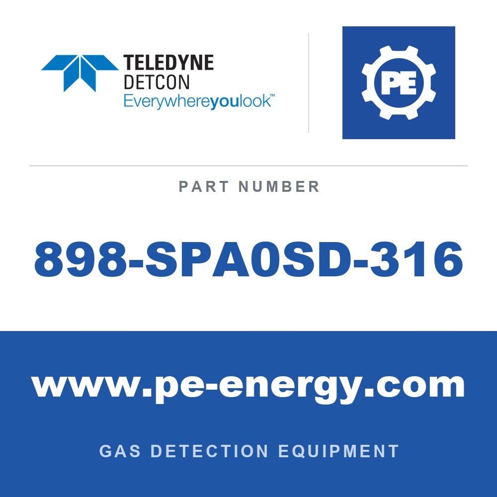 Detcon 898-SPA0SD-316 - Teledyne Detcon 898-SPA0SD-316 3/4" Stainless Steel stopping plug