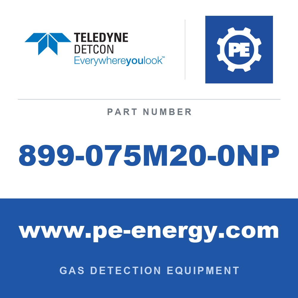 Detcon 899-075M20-0NP - Teledyne Detcon 899-075M20-0NP 3/4" NPT male to M20 female Nickel Plated Adapter