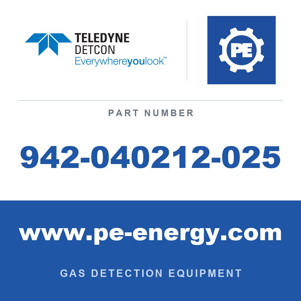 Detcon 942-040212-025 - Teledyne Detcon 942-040212-025 HCN, Hydrogen Cyanide 25 ppm Nitrogen