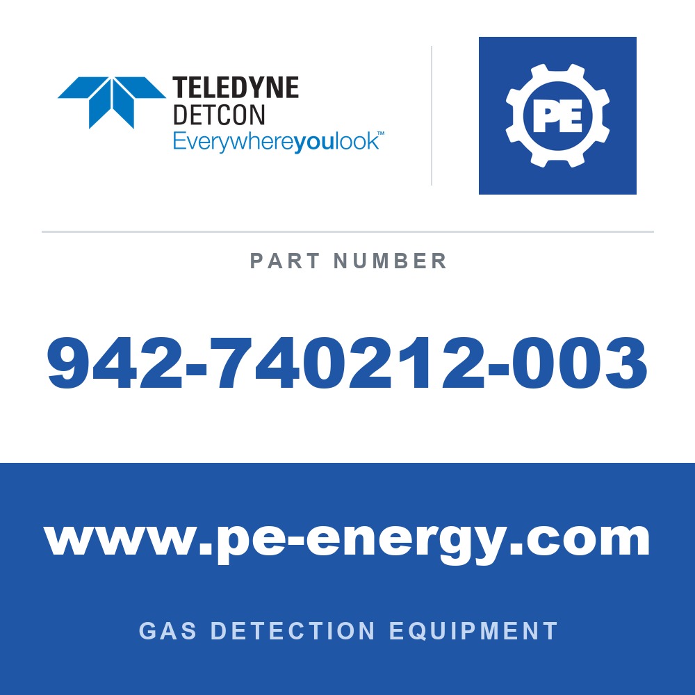 Detcon 942-740212-003 - Teledyne Detcon 942-740212-003 Cl2, Chlorine 3 ppm Nitrogen