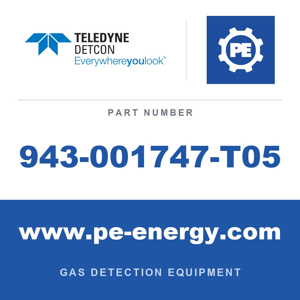 Detcon 943-001747-T05 - Teledyne Detcon 943-001747-T05 Calibration adapter, teflon for highly reactive gases (HCl
