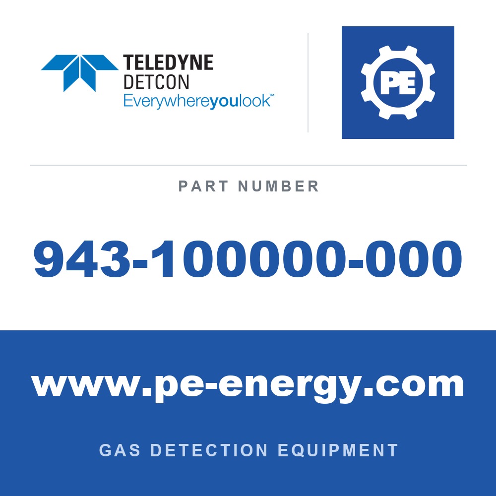 Detcon 943-100000-000 - Teledyne Detcon 943-100000-000 Span gas kit complete with 1 liter fixed flow regulator, 6
