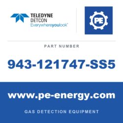 Detcon 943-121747-SS5 - Teledyne Detcon 943-121747-SS5 Stainless steel flow through adapter, Fits 700's, FP