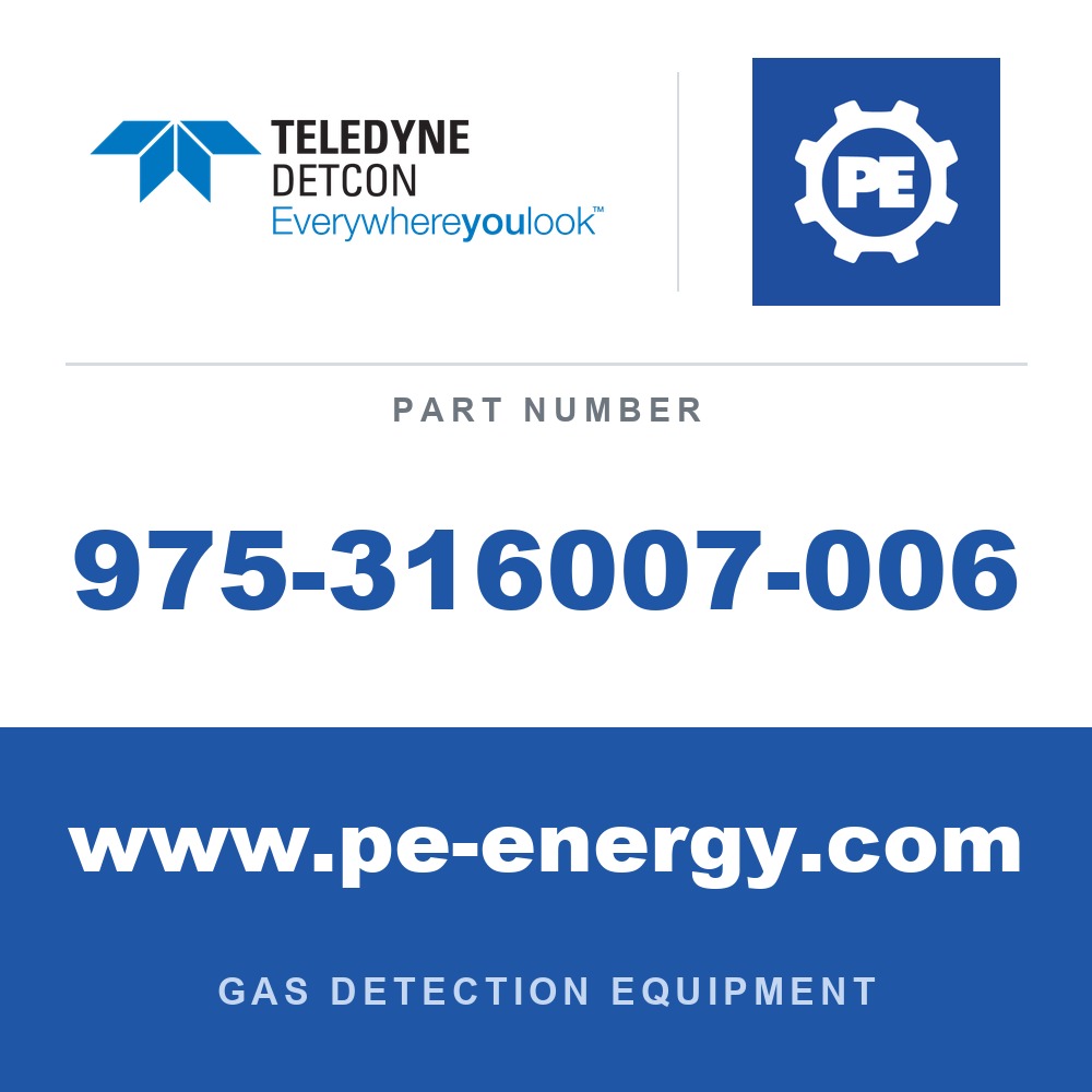 Detcon 975-316007-006 - Teledyne Detcon 975-316007-006 Remote sensor separation Jbox, 316 stainless steel, 6 wire