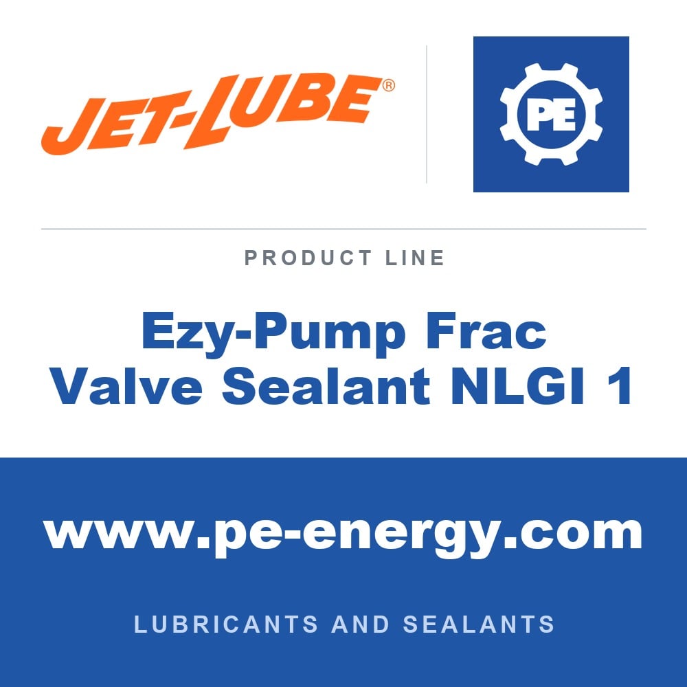 Jet-Lube Ezy-Pump Frac Valve Sealant NLGI 1 available from PE Energy