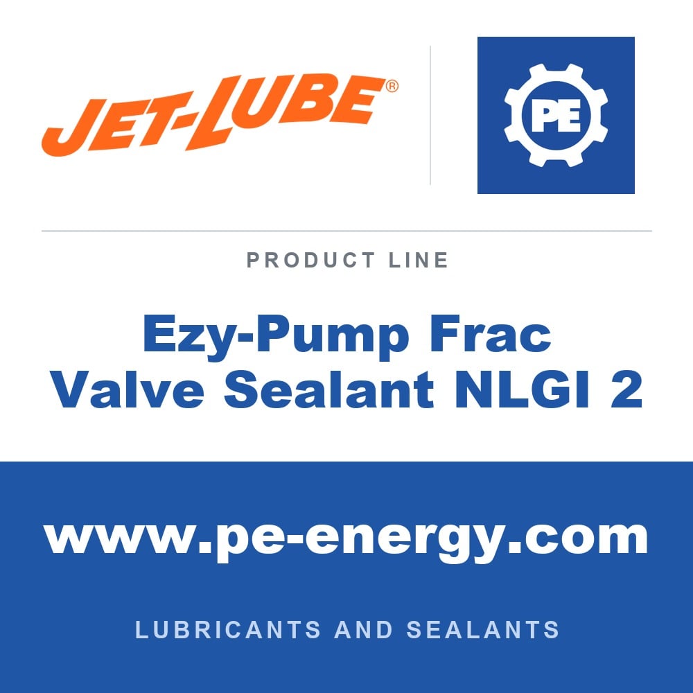 Jet-Lube Ezy-Pump Frac Valve Sealant NLGI 2 available from PE Energy