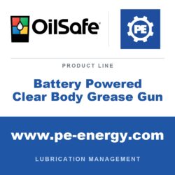 OilSafe Battery Powered Clear Body Grease Gun - OilSafe Battery Powered Clear Body Grease Gun