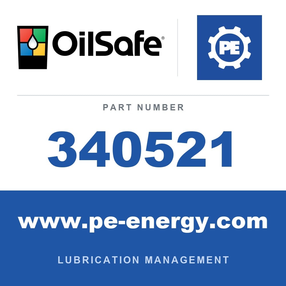 OilSafe 340521 - OilSafe Grease Fittings - 1/4" - 45° - Short, Case of 5
