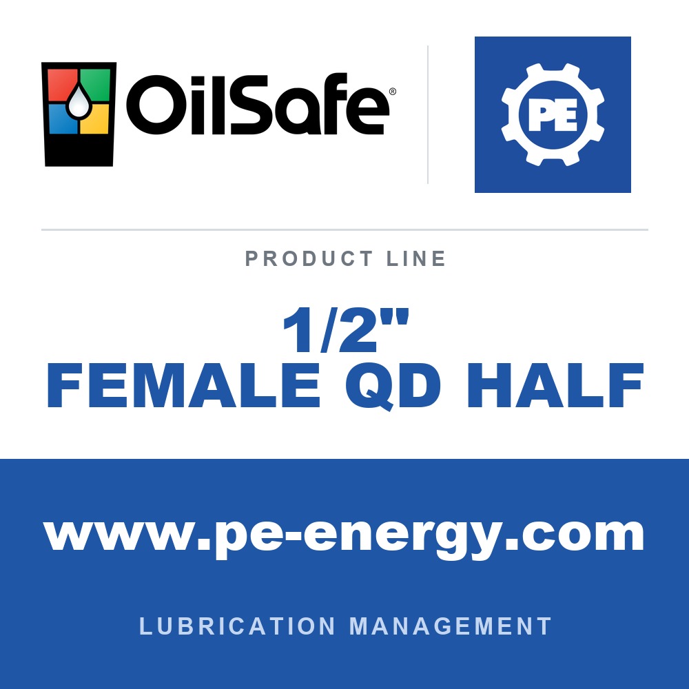 OilSafe 1/2" FEMALE QD HALF - OilSafe 1/2" FEMALE QD HALF