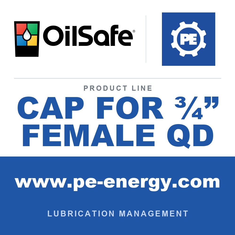 OilSafe CAP FOR ¾” FEMALE QD - OilSafe Cap for ¾” Female QD