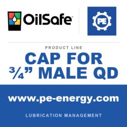 OilSafe CAP FOR ¾” MALE QD - OilSafe Cap for ¾” Male QD