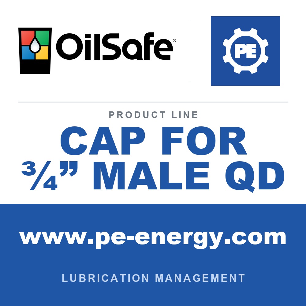 OilSafe CAP FOR ¾” MALE QD - OilSafe Cap for ¾” Male QD