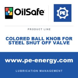 OilSafe COLORED BALL KNOB FOR STEEL SHUT OFF VALVE - OilSafe Colored Ball Knob for Steel Shut Off Valve