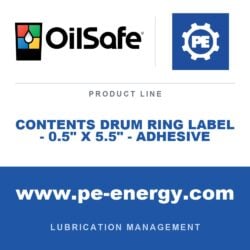 OilSafe OS-CONTENTS-DRUM-RING-X-5-5-ADHESIVE - OilSafe Contents Drum Ring Label - 0.5" x 5.5" - Adhesive