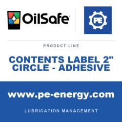 OilSafe OS-CONTENTS-LABEL-2-CIRCLE-ADHESIVE - OilSafe Contents Label 2" Circle - Adhesive